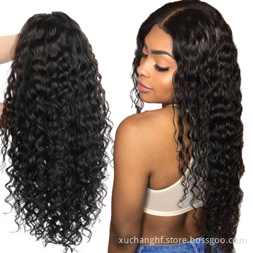 40IN Raw Virgin Cuticle Aligned Human Hair Transparent Lace Front Wig Full Lace Human Hair Wig 613 HD Lace Frontal Wig